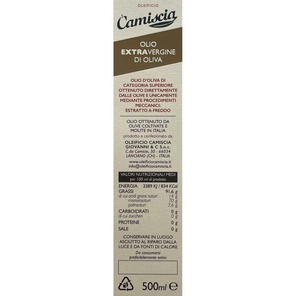 Olio extra vergine di oliva – Bottiglia 500 ml - immagine 3